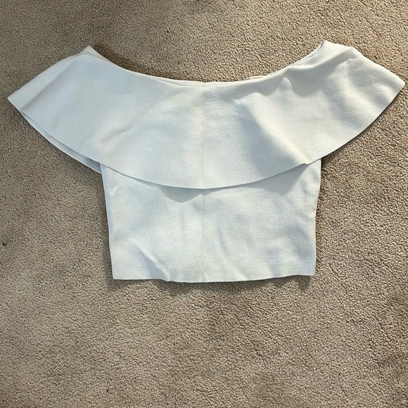 Babaton light blue knit top - Picture 1 of 4